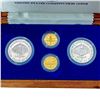 Image 2 : 1987 US Constitution 4 Coin Set W/Gold [4 Coins]