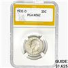 1932-D Washington Silver Quarter PGA MS62
