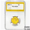 Image 1 : 1903-S $5 Gold Half Eagle PGA MS64