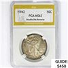 Image 1 : 1942 Walking Liberty Half Dollar PGA MS63 DDR