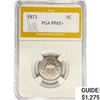 Image 1 : 1873 Shield Nickel PGA PR65+