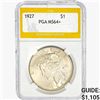 Image 1 : 1927 Silver Peace Dollar PGA MS64+