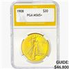Image 1 : 1908 $20 Gold Double Eagle PGA MS65+