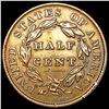 Image 2 : 1835 Classic Head Half Cent CLOSELY UNCIRCULATED