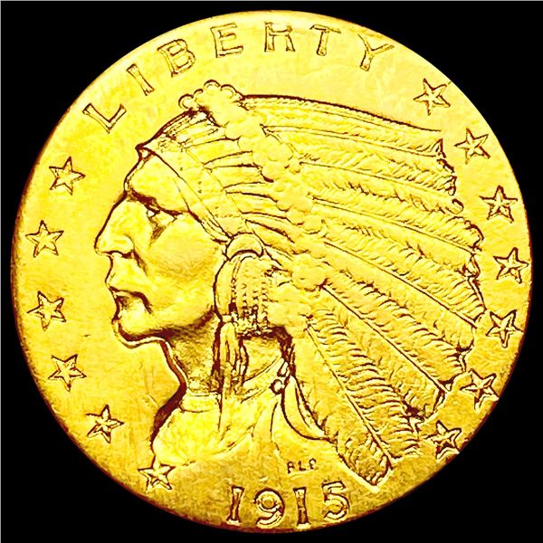 1915 $2.50 Gold Quarter Eagle CLOSELY UNCIRCULATED