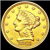Image 1 : 1853 $2.50 Gold Quarter Eagle CLOSELY UNCIRCULATED