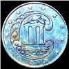 Image 2 : 1858 Toned Silver Three Cent CHOICE BU