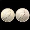 Image 2 : [2] 1927-S Peace Silver Dollars CLOSELY UNCIRCULAT