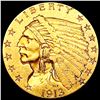 Image 1 : 1913 $2.50 Gold Quarter Eagle CLOSELY UNCIRCULATED