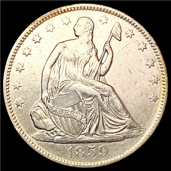 1859-O Seated Liberty Half Dollar NEARLY UNCIRCULA