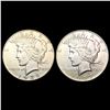 Image 1 : [2] Peace Silver Dollars [1927-S, 1935] CLOSELY UN