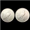Image 2 : [2] Peace Silver Dollars [1927-D, 1927-S] CLOSELY