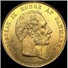 Image 1 : 1873 Denmark .2593oz Gold 20 Kroner UNCIRCULATED