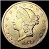 1889-S $20 Gold Double Eagle UNCIRCULATED