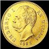 Image 1 : 1882 Italy .1867oz Gold 20 Lire CLOSELY UNCIRCULAT