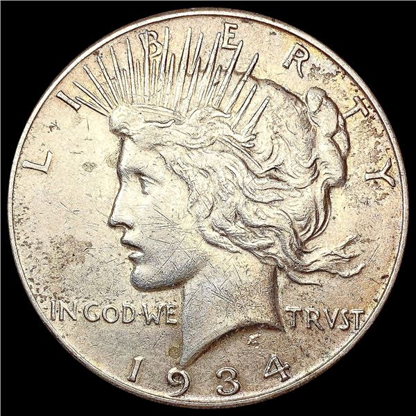 1934-S Silver Peace Dollar NEARLY UNCIRCULATED