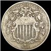 Image 1 : 1866 Shield Nickel NICELY CIRCULATED
