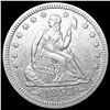Image 1 : 1853 Arws & Rays Seated Liberty Quarter CLOSELY UN