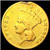 Image 1 : 1855 $3 Gold Piece NICELY CIRCULATED