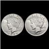 Image 1 : [2] Peace Silver Dollars [1927-S, 1934-D] CLOSELY