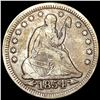 Image 1 : 1854 Arws Seated Liberty Quarter NICELY CIRCULATED