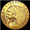 Image 1 : 1912 $2.50 Gold Quarter Eagle NICELY CIRCULATED