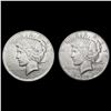 Image 1 : [2] Peace Silver Dollars [1924-S, 1927-D] CLOSELY