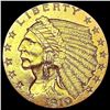Image 1 : 1910 $2.50 Gold Quarter Eagle CLOSELY UNCIRCULATED
