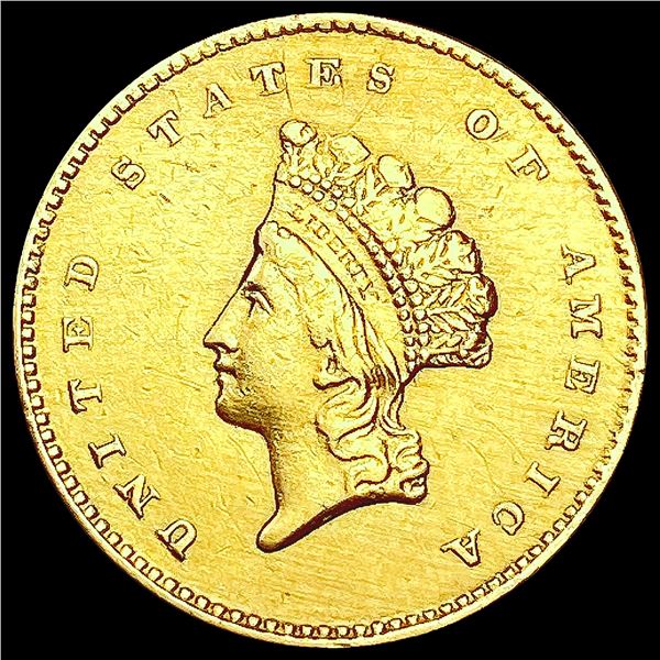 1855 Rare Gold Dollar CLOSELY UNCIRCULATED