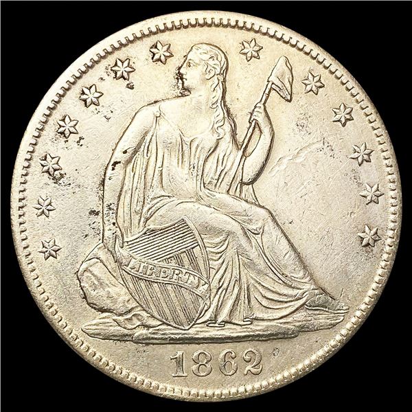 1862-S Seated Liberty Half Dollar HIGH GRADE