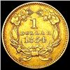 Image 2 : 1854 Rare Gold Dollar CLOSELY UNCIRCULATED