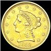 Image 1 : 1852 $2.50 Gold Quarter Eagle CLOSELY UNCIRCULATED