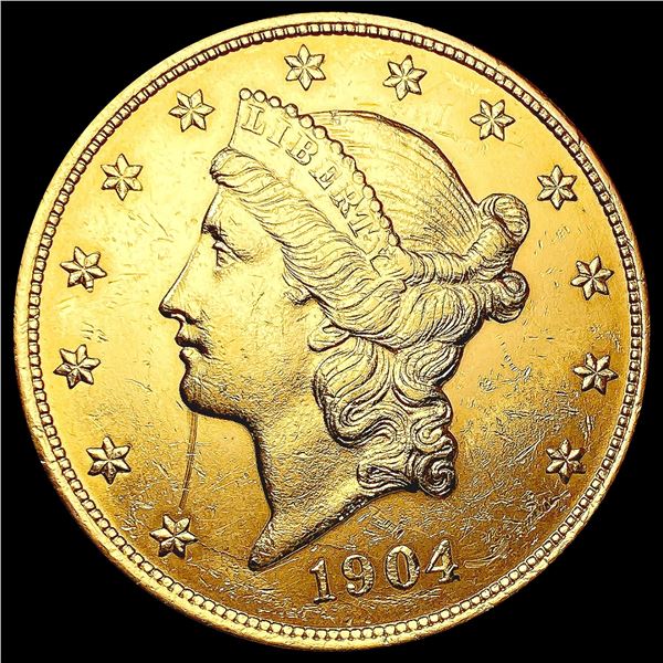 1904 $20 Gold Double Eagle CLOSELY UNCIRCULATED