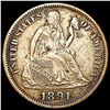 Image 1 : 1891 Seated Liberty Dime NEARLY UNCIRCULATED
