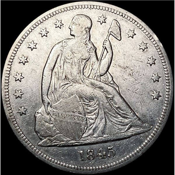 1845 Seated Liberty Dollar CLOSELY UNCIRCULATED