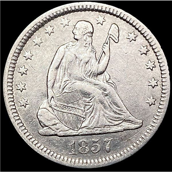 1857 Seated Liberty Quarter CLOSELY UNCIRCULATED