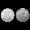 Image 1 : [2] Seated Lib Half Dollars [1858-O, 1859-O] NICEL