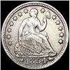 Image 1 : 1854 Arws Seated Liberty Half Dime CLOSELY UNCIRCU