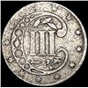 Image 2 : 1856 Silver Three Cent LIGHTLY CIRCULATED