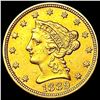 Image 1 : 1889 $2.50 Gold Quarter Eagle CLOSELY UNCIRCULATED