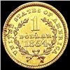 Image 2 : 1854 Rare Gold Dollar CLOSELY UNCIRCULATED