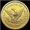 Image 2 : 1852 $2.50 Gold Quarter Eagle CLOSELY UNCIRCULATED