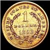 Image 2 : 1853 Rare Gold Dollar CLOSELY UNCIRCULATED
