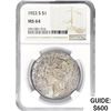 Image 1 : 1922-S Silver Peace Dollar NGC MS64