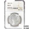 Image 1 : 1881-S Morgan Silver Dollar NGC MS67