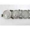 Image 2 : Antique British Bracelet of .925 Silver 3 Pence Coins