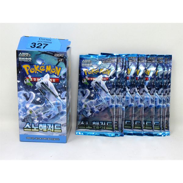 10 New Pokemon Snow Hazard Booster Packs