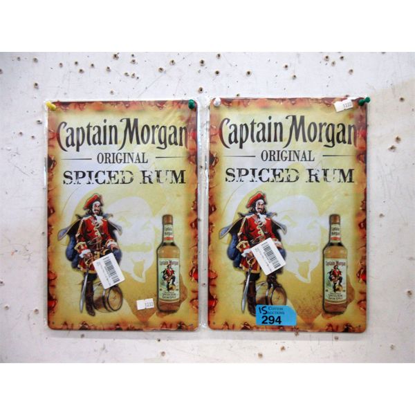 15 New Captain Morgan Metal Ad Signs