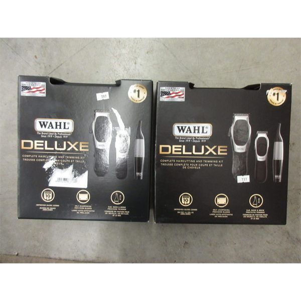 2 Wahl Deluxe Hair Cutting & Trimming Kits