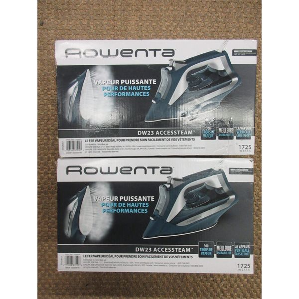 2 Rowenta DW23 Access Steam Irons